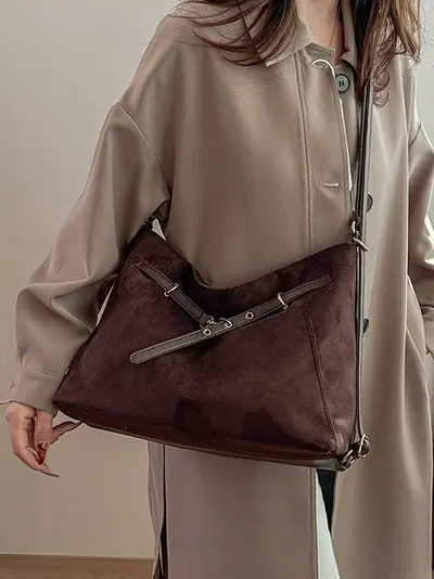 Women's Tote Bag, Large Capacity, Shoulder and Crossbody Strap - 4