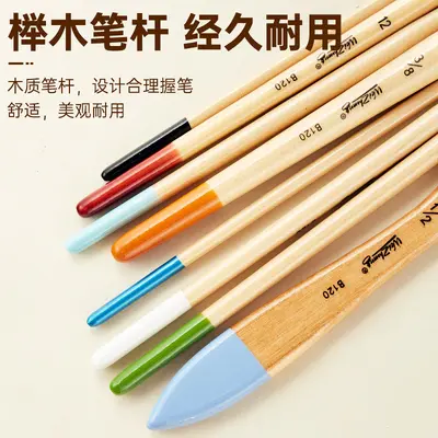 Nylon-Pinselbürsten-Set, 9-teilig, Acryl und Öl