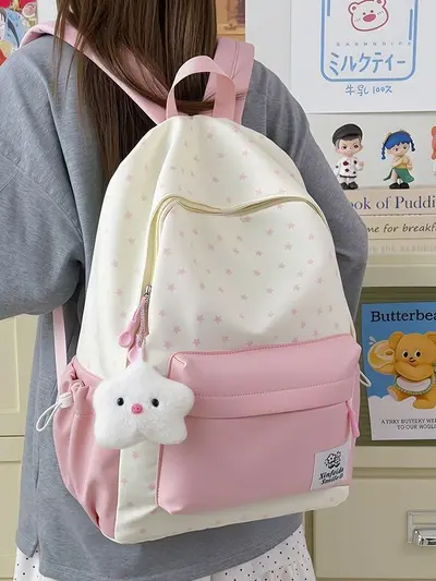 Women's School Backpack for Middle School Students, Large Capacity - 4