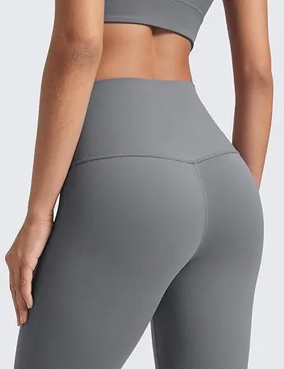 Kadın Naylon Elastan Yoga Pantolonu, Yüksek Bel Kalça Kaldırıcı Tayt - 9