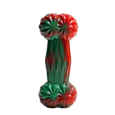 Christmas Colour Bone-Shaped Durable Dog Chew Teeth Cleaning Stick - 5