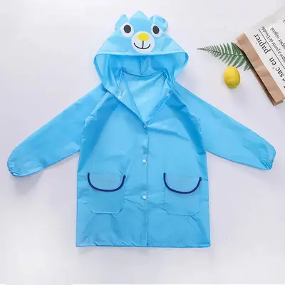 Hersteller Großhandel Kinderregen­jacke Junge Mädchen Baby Kindergarten Cartoon Poncho niedlicher Umhang Stil Grundschüler Regenjacke - 12