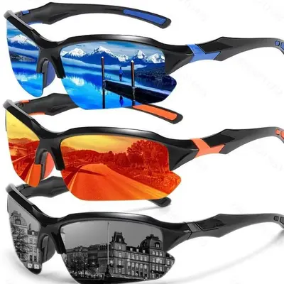 Fabrik-Grenzüberschreitend offene europäische und amerikanische Mode-Sonnenbrille, coole Mode-Sportbrille, Nachtsichtschutz, Fahren und Fahrrad-Sonnenbrille