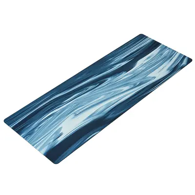 PU kauçuk yoga matı, mat yüzey, kaymaz, ter emici, kalın - 6