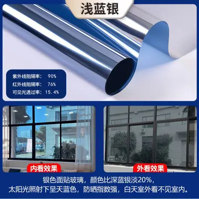 Full Blackout Window Film, Sun Protection Heat Insulation, Anti-Peep - 10