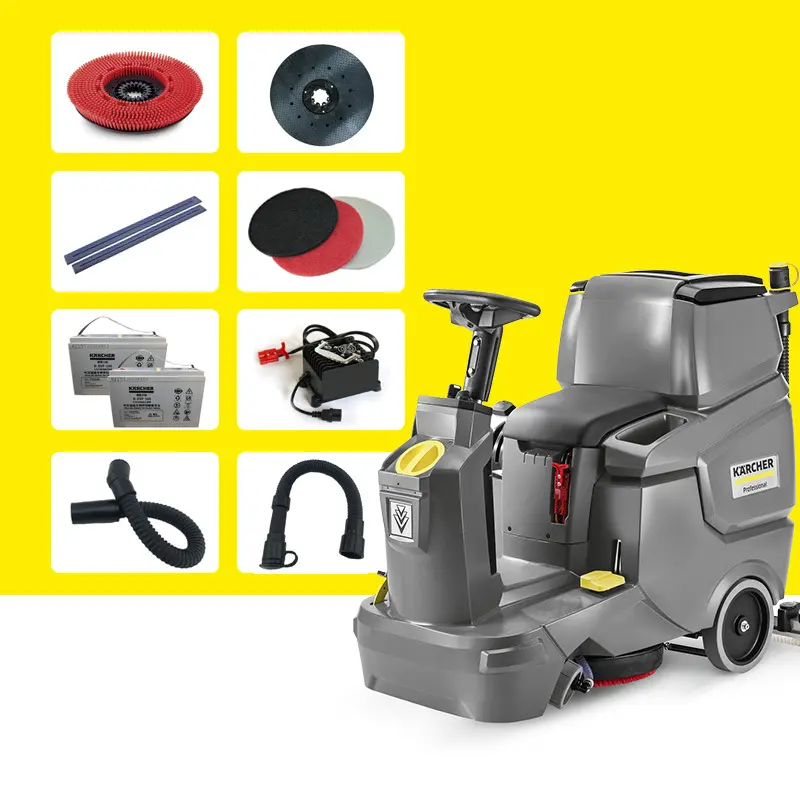 Karcher BD50/70 Scrubber Dryer Accessories, Brush Disc, Squeegee Blade, Battery