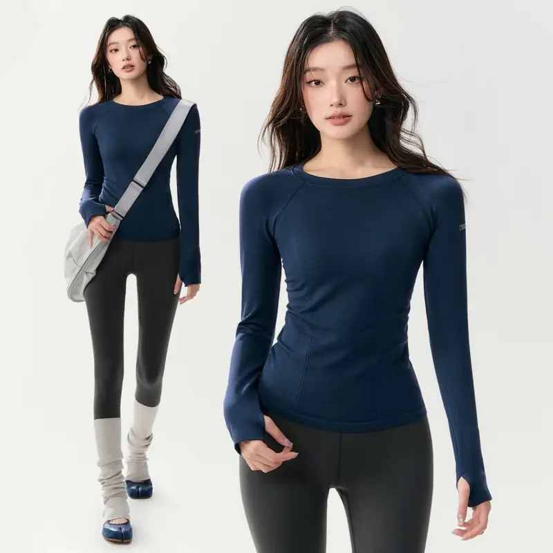 Yoga sports top, long sleeve, quick-dry fabric