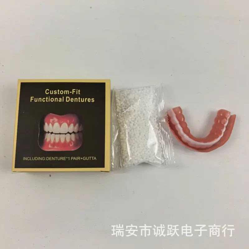 Silicone Temporary Full-Coverage Fake Tooth Cover, Stage Prop