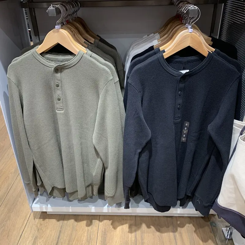 URAZ Langarm-Sweatshirt aus Waffelstrick, Modell 465496