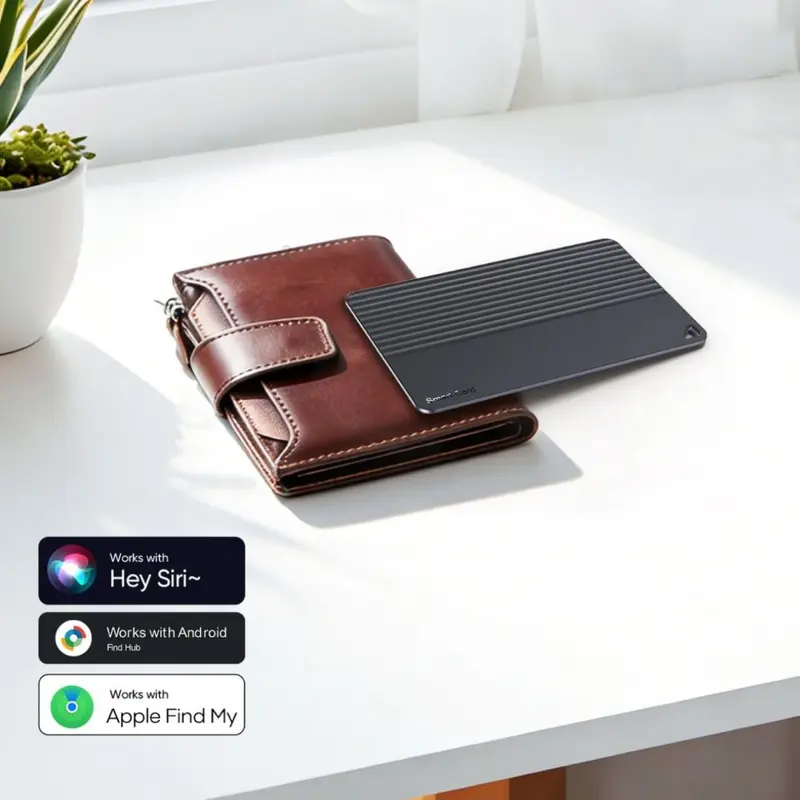 Smart tracker card, Android/iOS compatible, ultra-thin, 5-year standby