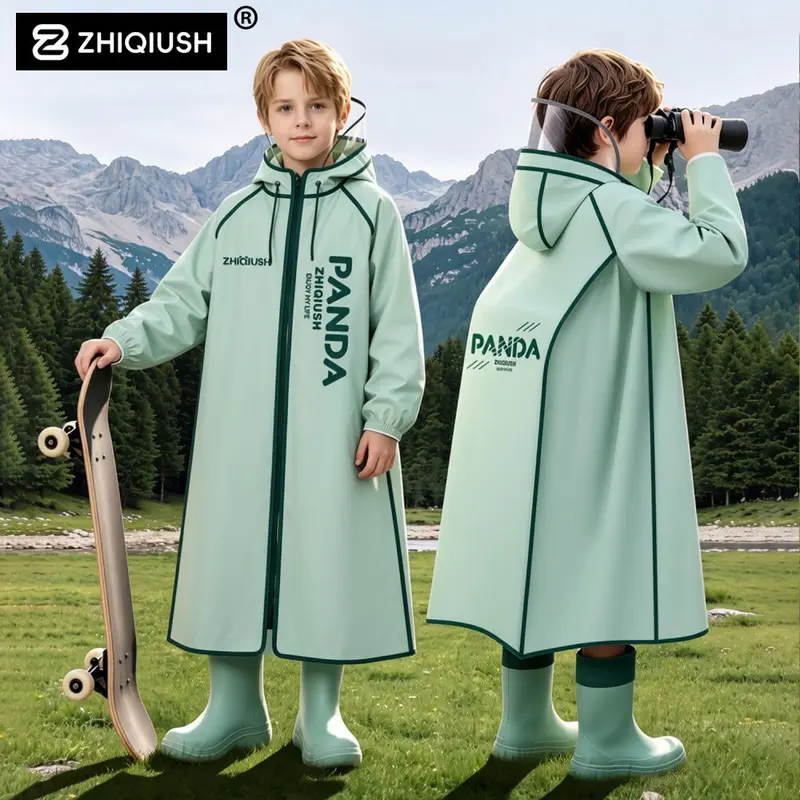 Children's raincoat, school use, long style, waterproof