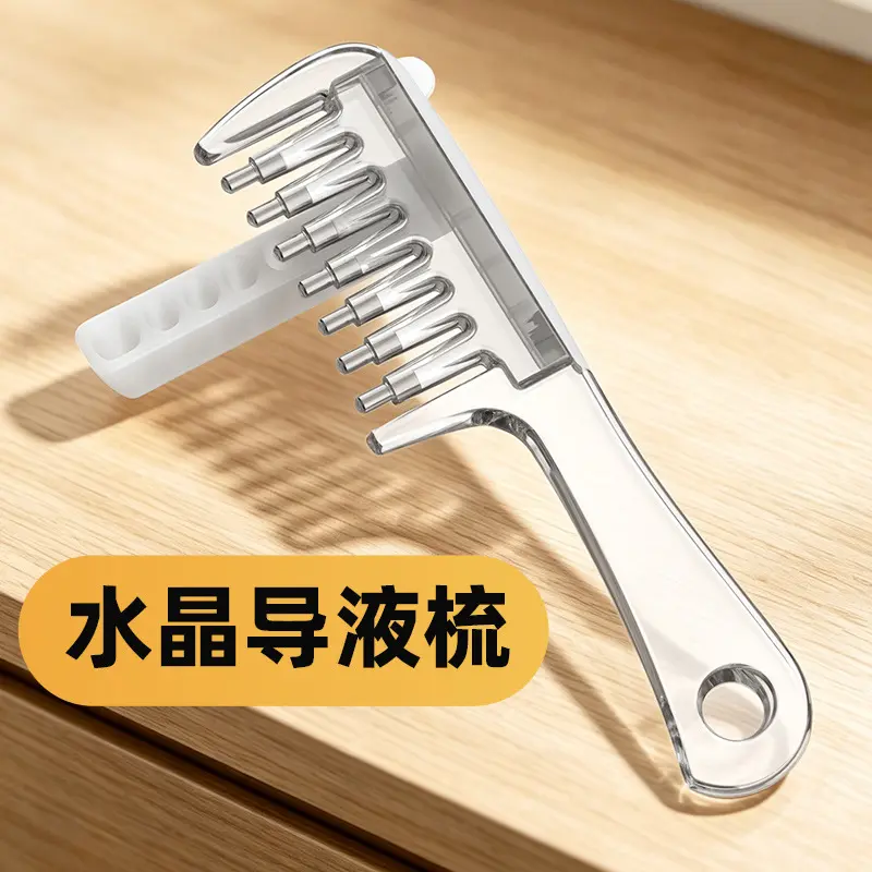 Minoxidil Scalp Applicator Comb with Liquid Guide for Essential Oil and Lotion