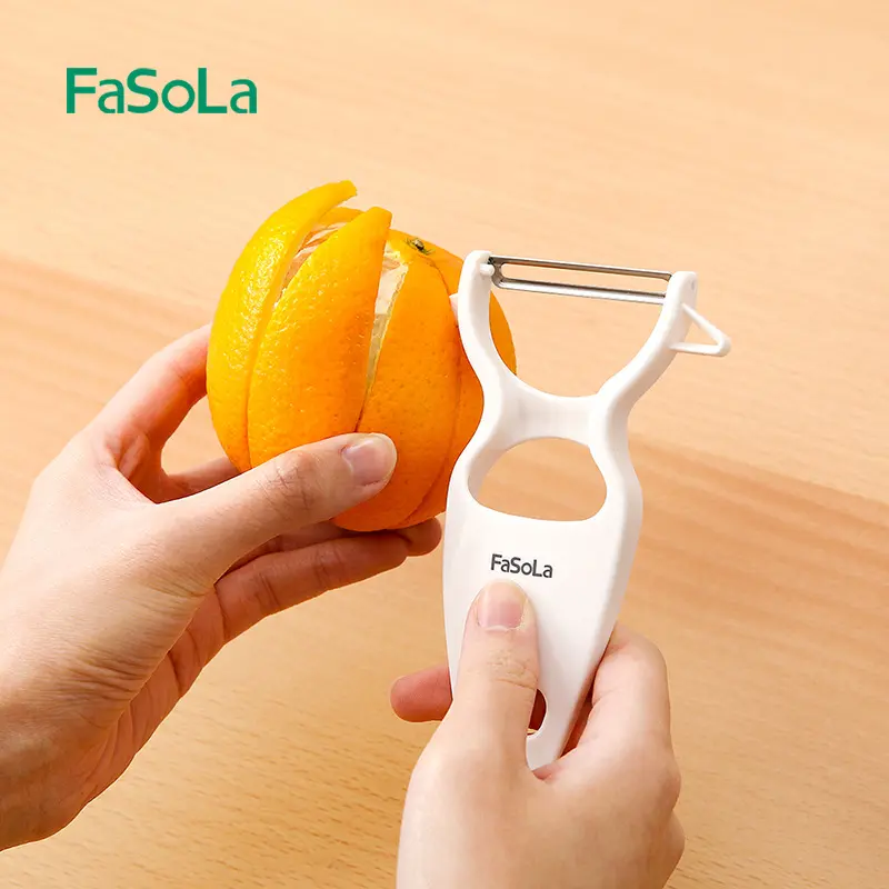 FaSoLa 5-in-1 Gemüseschäler, Edelstahl, vielseitig einsetzbar