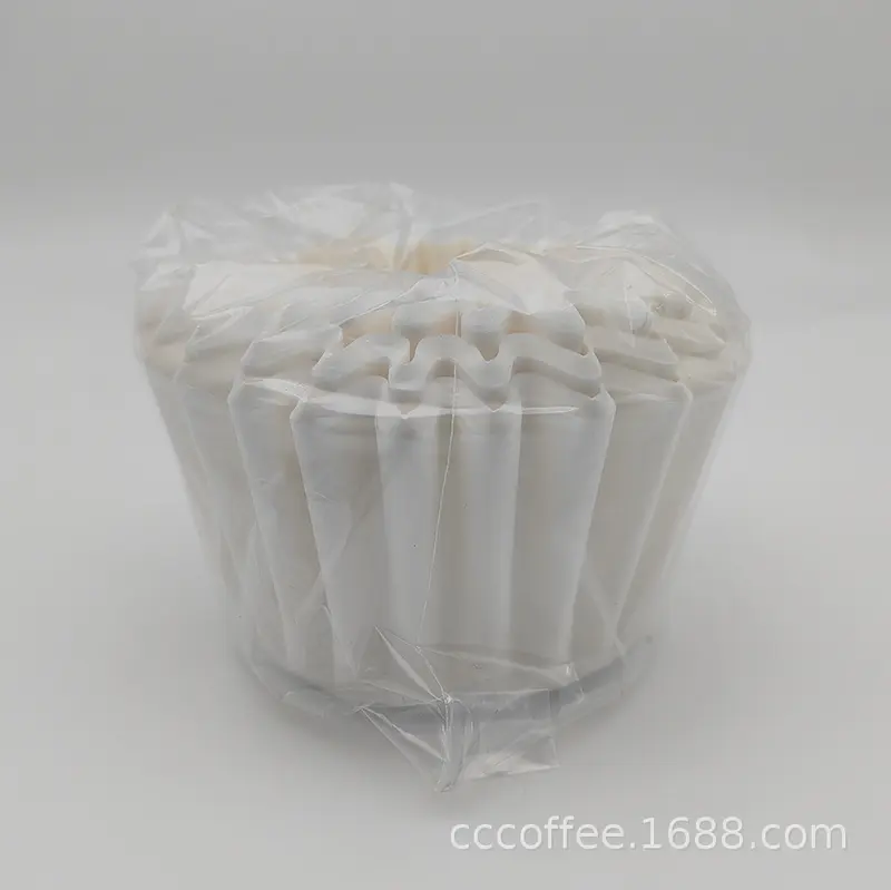 21g Hand-Drip Coffee Filter Paper, Bowl-Shaped Wave Pattern, Folding