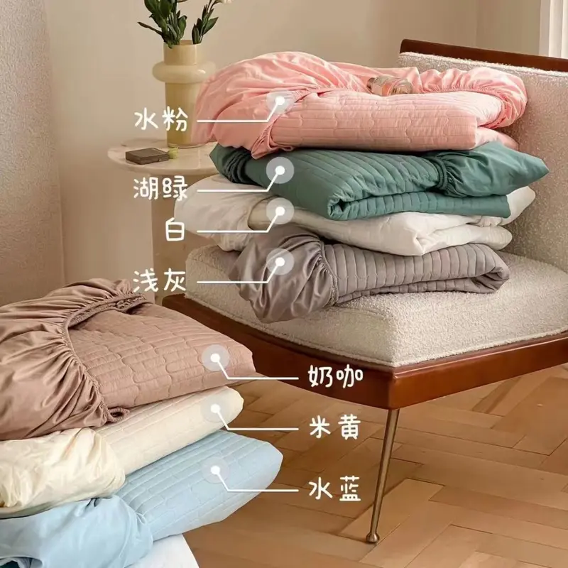 Washable Thick Quilted Cotton Mattress Protector Single
