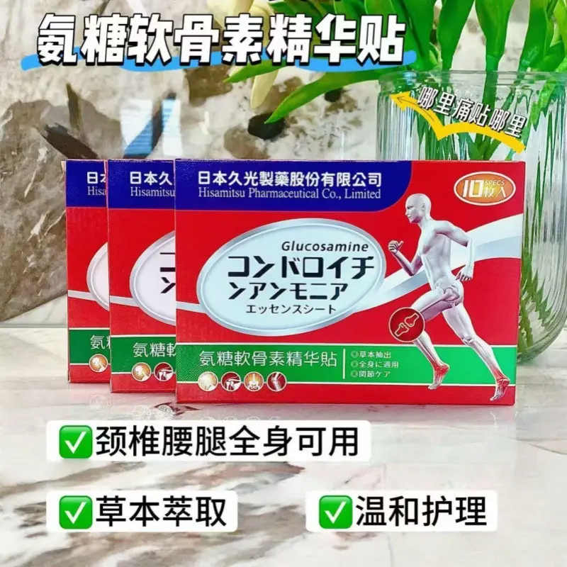 Glucosamine Chondroitin Pain Relief Essence Patch, 10 Patches per Box