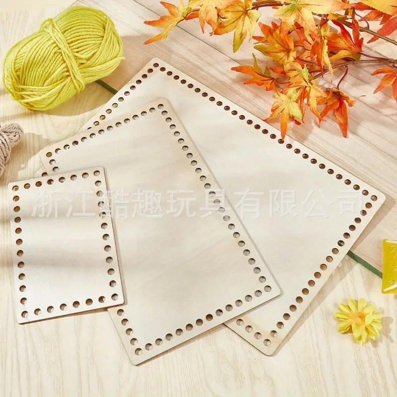 Foreign trade wooden bag mini canvas fixed frame DIY round wooden board small embroidery frame perforated.