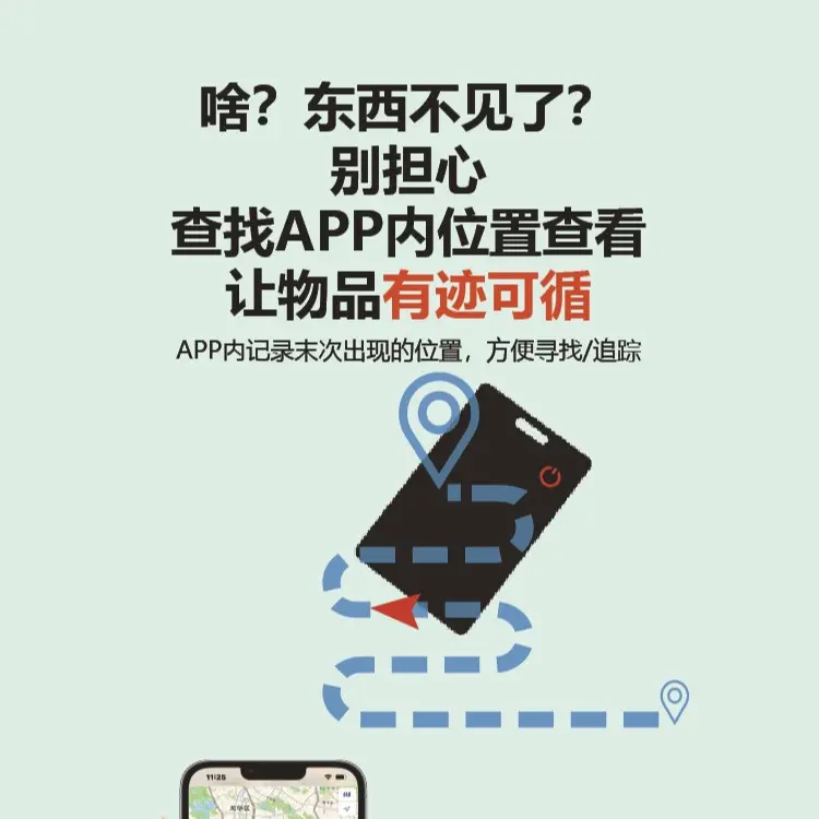 Ultra-thin smart anti-loss finder, card style
