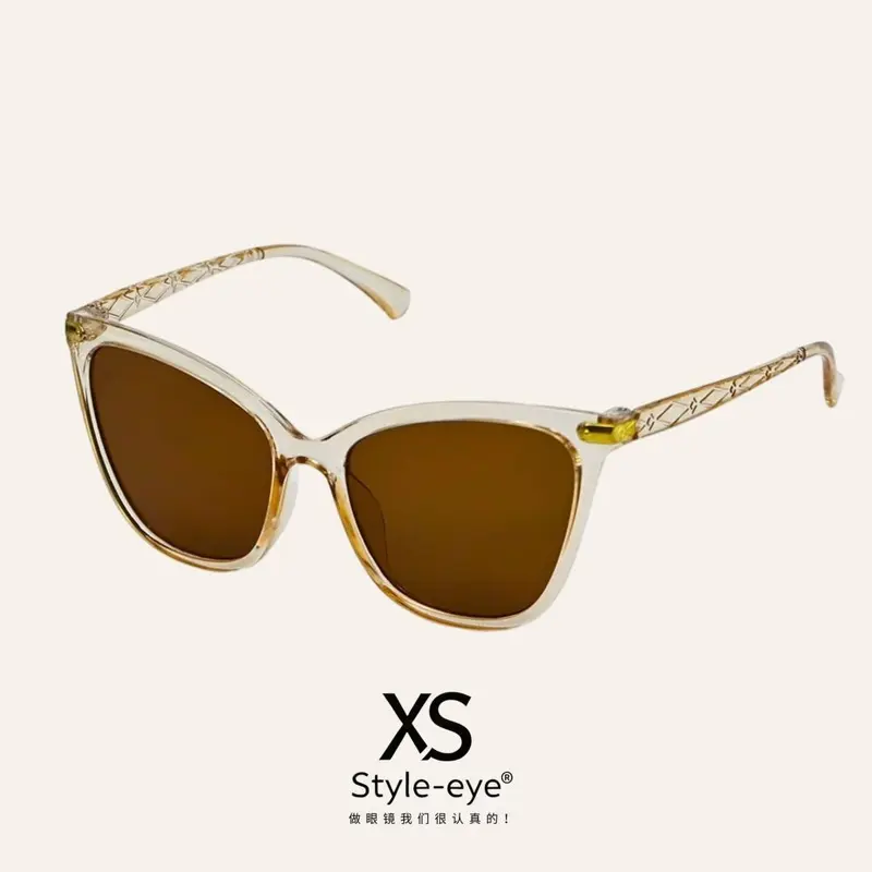 Retro Cat-Eye Sunglasses for Men with UV Protection