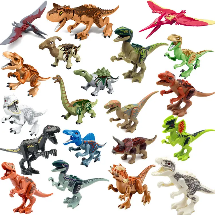 Dinosaur Building Block Set, 16, 18 and 20 Styles, YG77001 Series