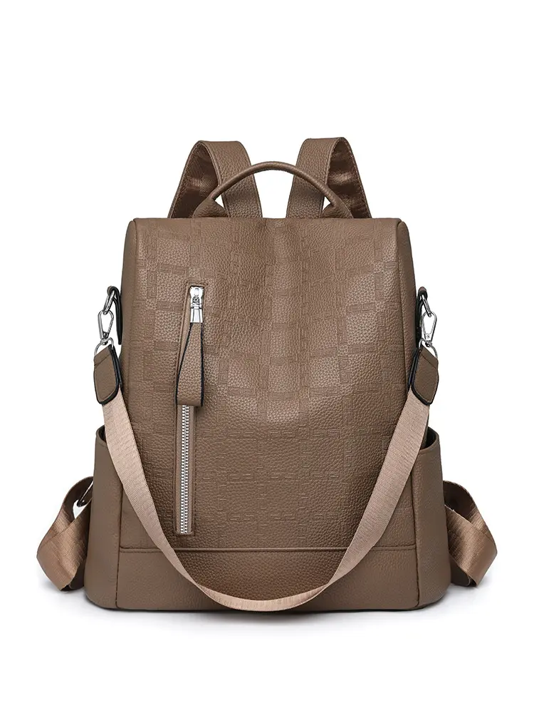 Damen-Rucksack 2026 mit Prägemuster, Freizeit-Reiserucksack