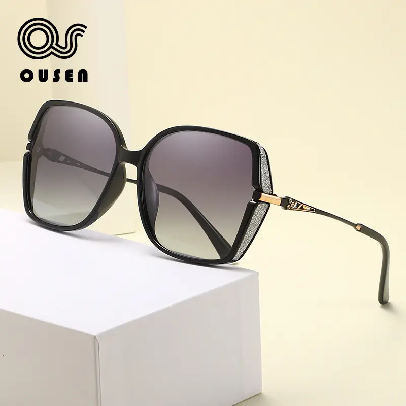Women's Square Large-Frame Sunglasses, Lightweight Luxury Style