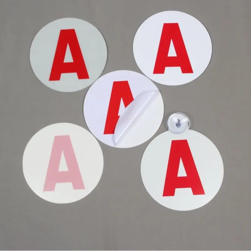 French Novice Driver Car Sticker, Static Red A Plate, Magnetic