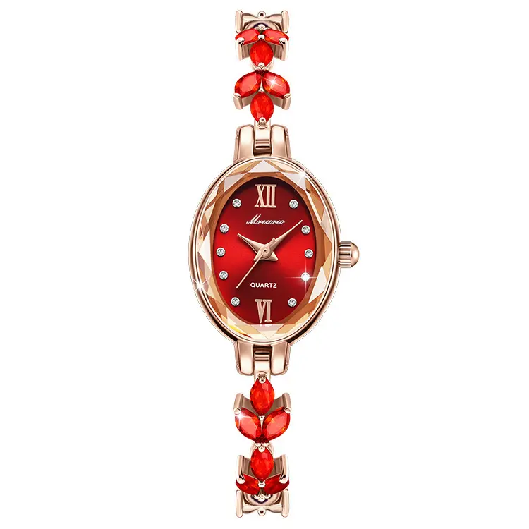 Foreign trade hot sale fashion diamond leaf lady watch women's watch quartz watch bracelet manufacturer ready stock dropshipping