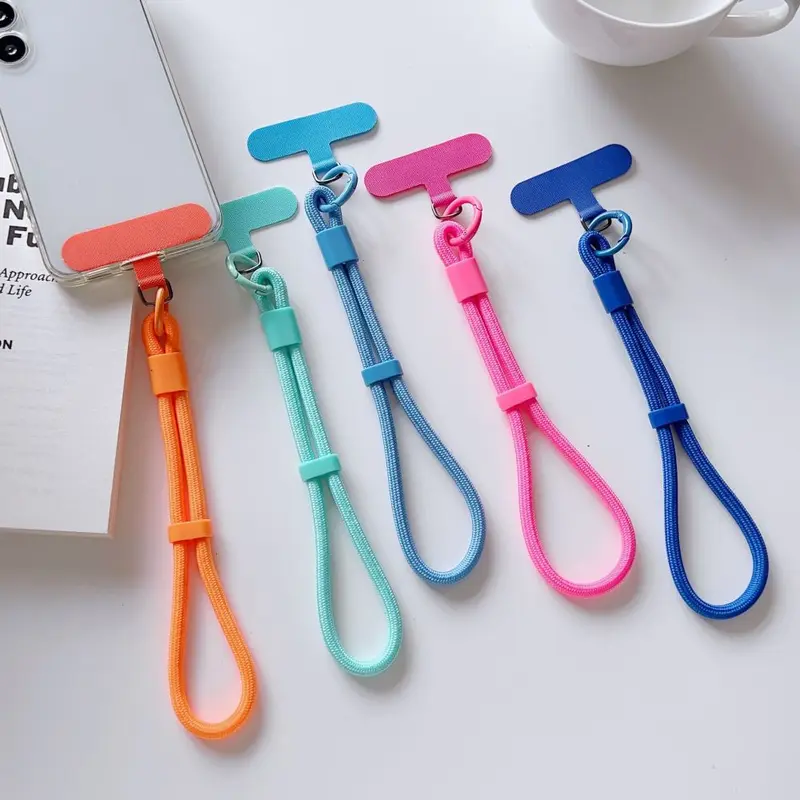 Adjustable Phone Lanyard with Self-Locking Wrist Strap and Pad