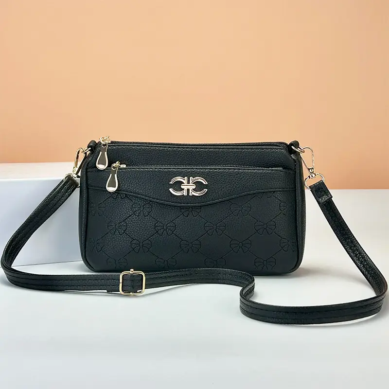 Mother's Bag 2024 New Fashion Small Handbag Women's Bag Simple and Versatile Middle-Aged Shoulder Bag Lightweight Crossbody Bag for Mother-in-Law