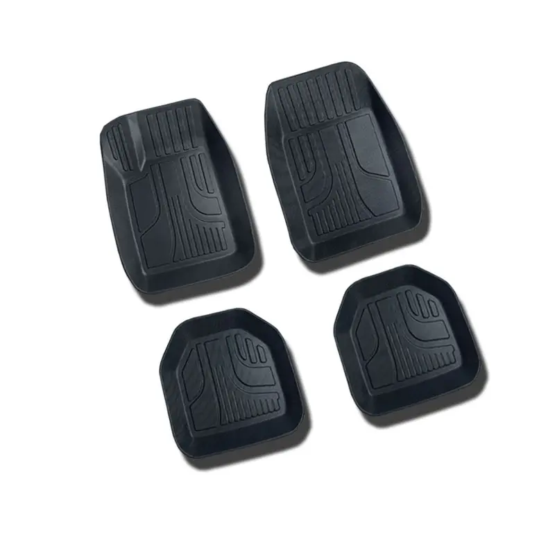 Evrensel Kase Tipi 3D TPE PVC Araç Paspası Seti, 4 Parça