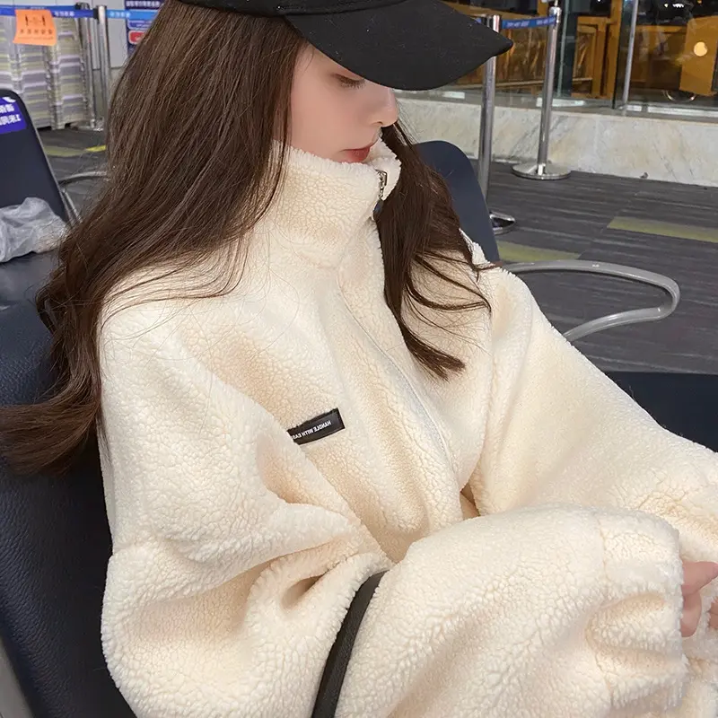 Women's Long Turtleneck Sweater, Thick Solid Color, Cashmere-Look