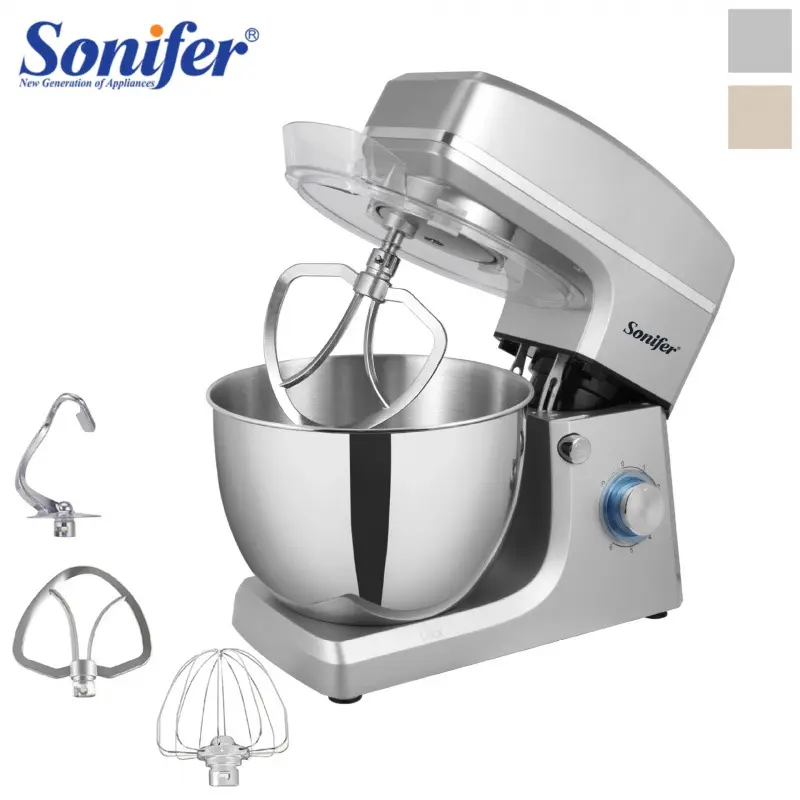 Sonifer 家用不锈钢8L和面机厨师机揉面机