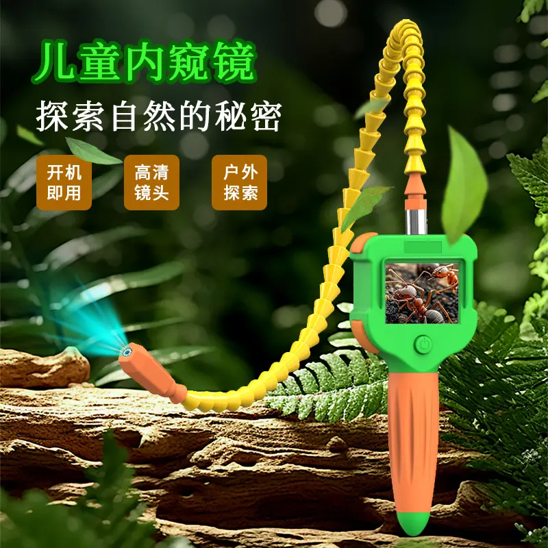 Children's endoscope, HD 1 megapixel, 2.4 inch screen, handheld