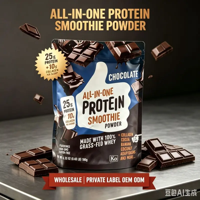 外贸巧克力蛋白奶昔粉 草饲乳清无麸质  Private Label Protei