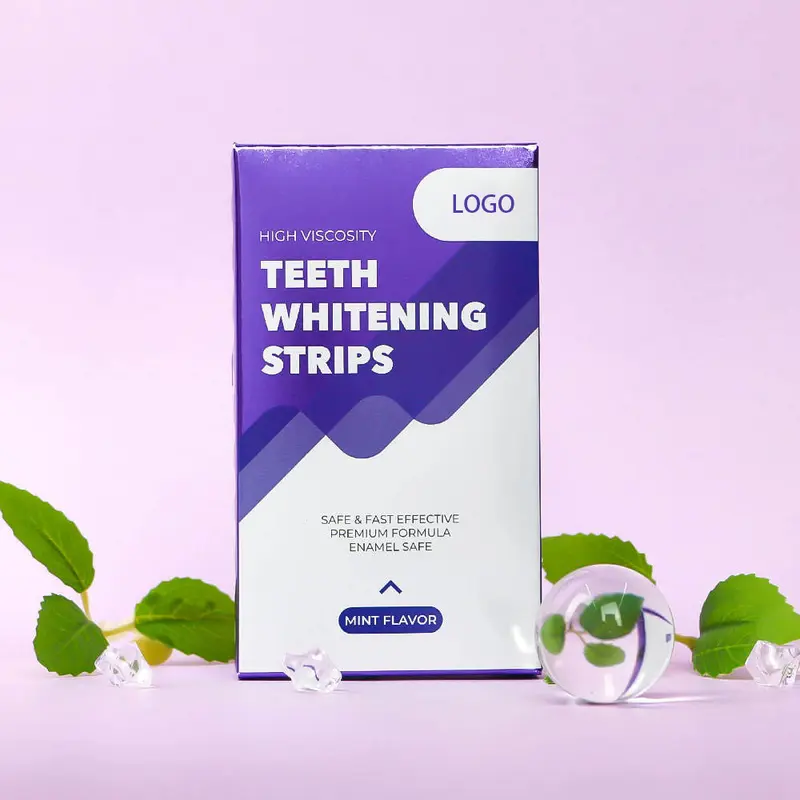 Teeth whitening strips that remove stains and yellowing