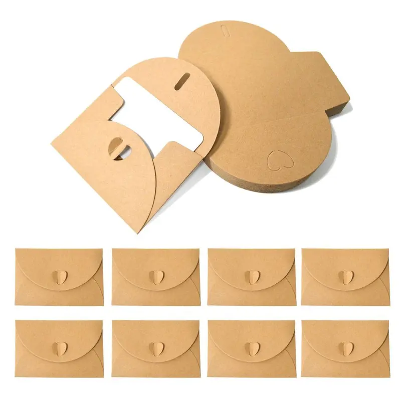 Retro Kraft Paper Wedding Envelope for Birthday and Greeting Cards, Creative Packaging