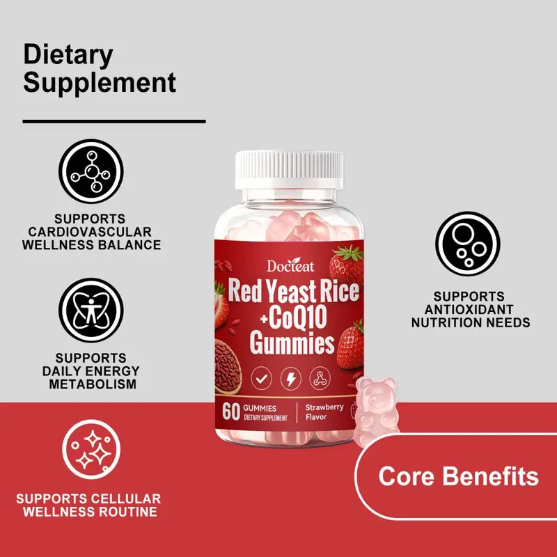 DOCTEAT Body Energy Support Gummies, Daily Nutritional Supplement