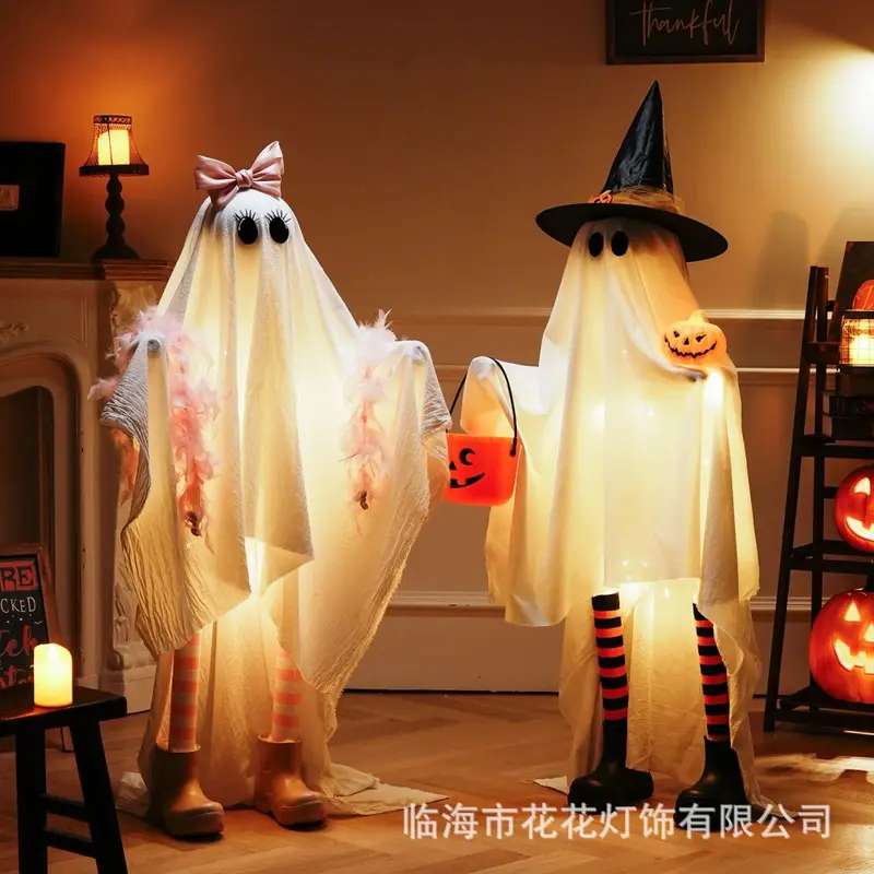 Halloween Glowing Ghost Lamp Ornament for Bar Decoration