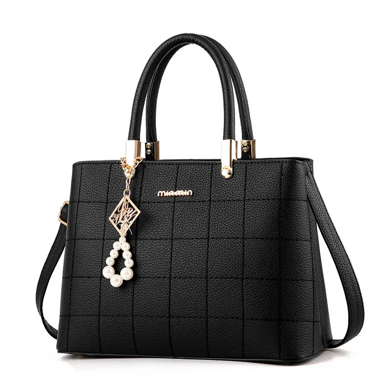 Women's Embroidered Plaid Single Shoulder Crossbody Bag, Large Capacity