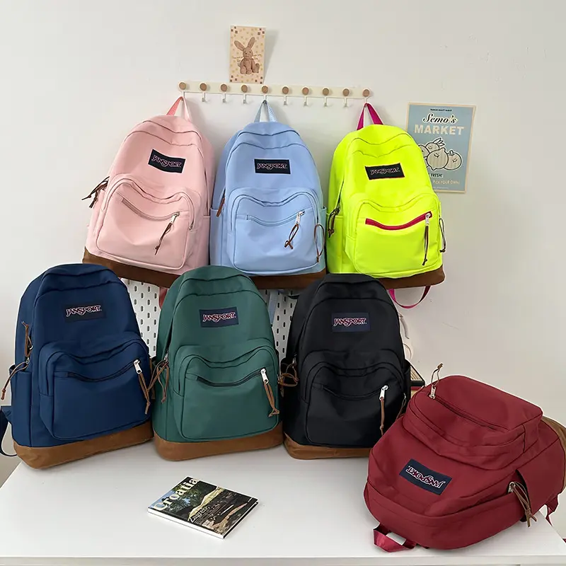 New style backpack, new casual style for men and women, travel computer bag for middle school students, stylish student school bag, fashionable.
