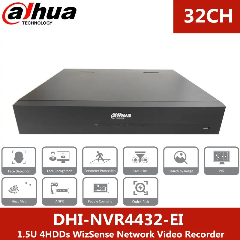 Dahua NVR4432-EI 32 kanal video kaydedici, İngilizce sürüm