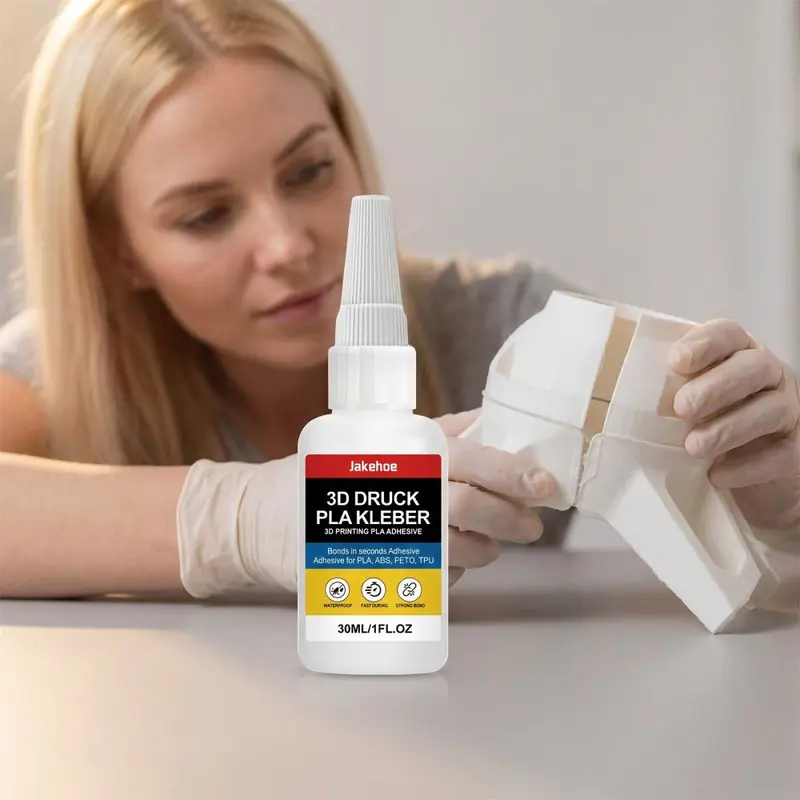 JAKEHOE 3D Printing Adhesive, Mild Odor, Suitable for Multiple Materials