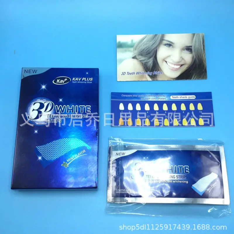 3D White Teeth Whitening Strips, 7 Packs 14 Pieces