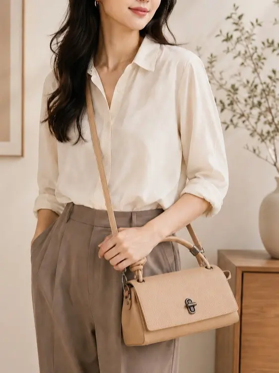 Women's Simple Small Square Shoulder Crossbody Bag, Casual