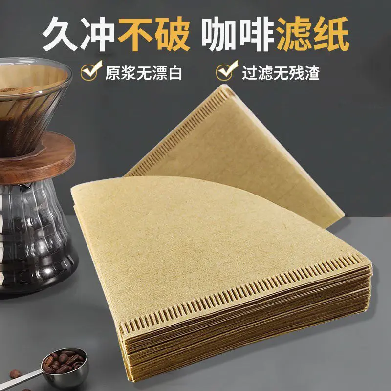 V60 Einweg-Kaffeefilterpapier, lebensmittelecht, konische Tropffilter