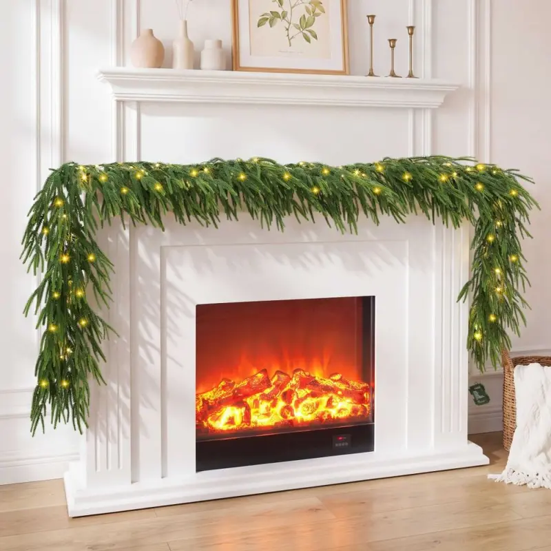 PVC Artificial Christmas Tree with PE Rattan Snow Effect