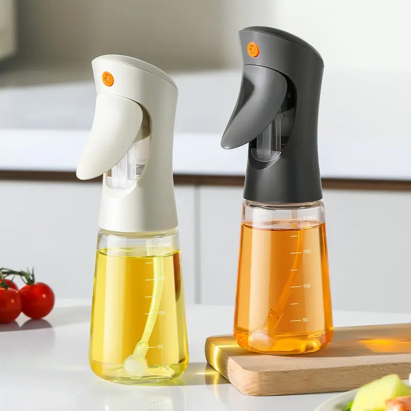 Grenzüberschreitende Öl-Sprühflasche für Heimatküche, Lebensmittelqualität, atomisierte Öl-Sprühflasche, Ölbehälter, fettloses Gewürzspray, essbarer Öltank