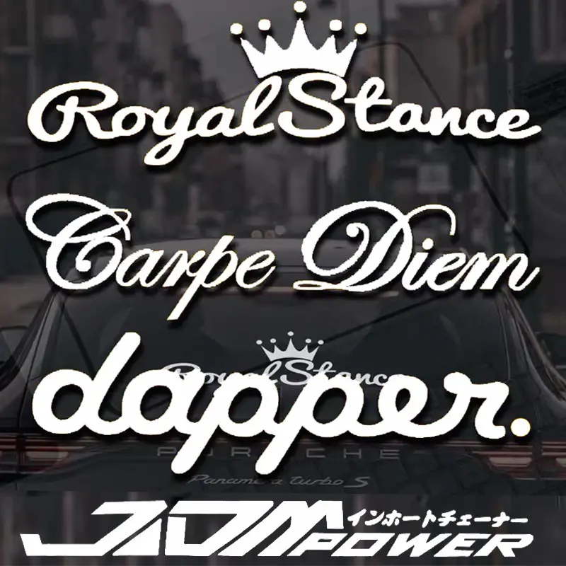 JDM Reflective Car Stickers, Personalized Design