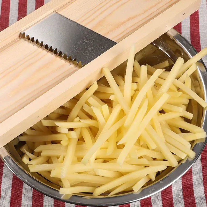 5mm wire vegetable slicer, potato grater, wooden cutting board scraper set